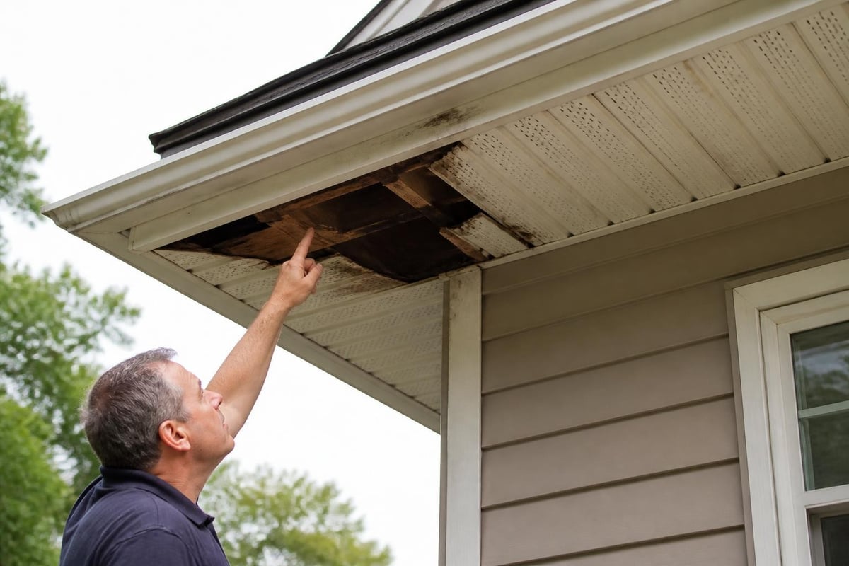 Soffit repair assessment