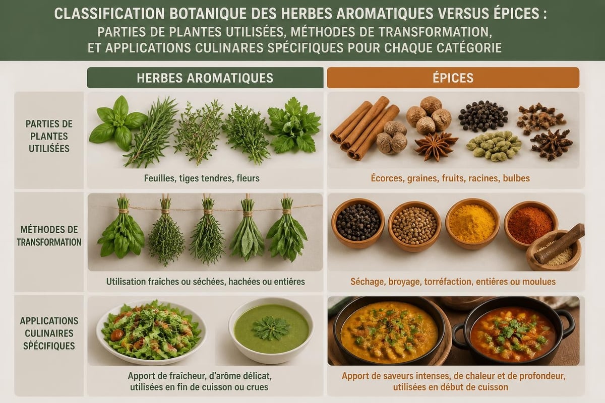 Classification herbes epices