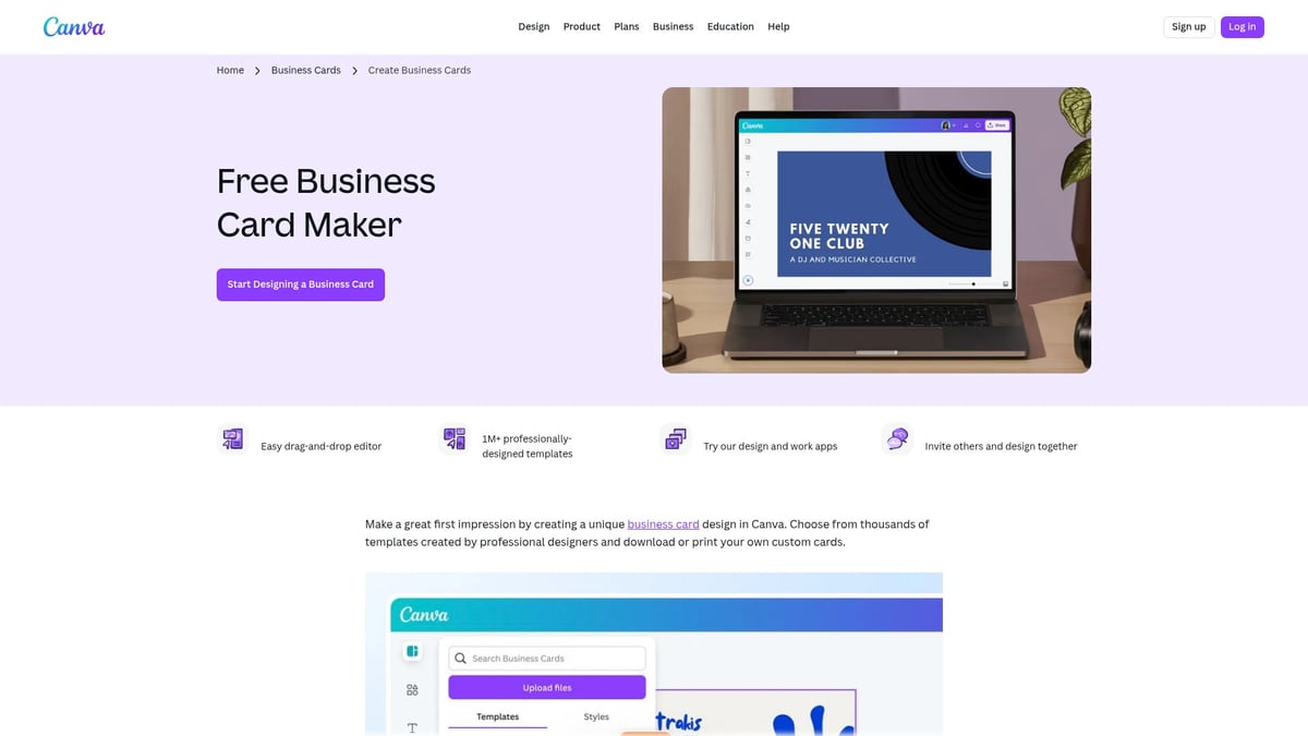 7 Essential Business Visiting Card Maker Tools for 2025 - Canva Business Card Maker