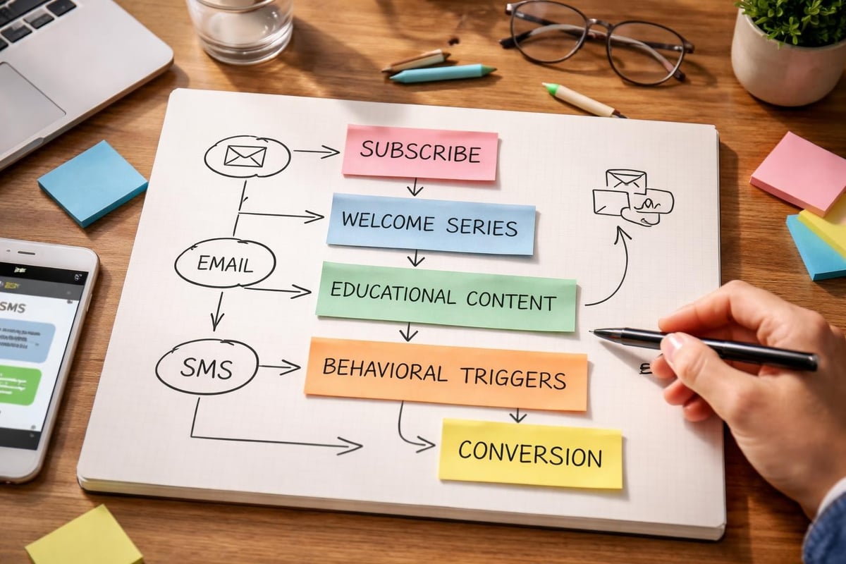 Email and SMS campaign workflow