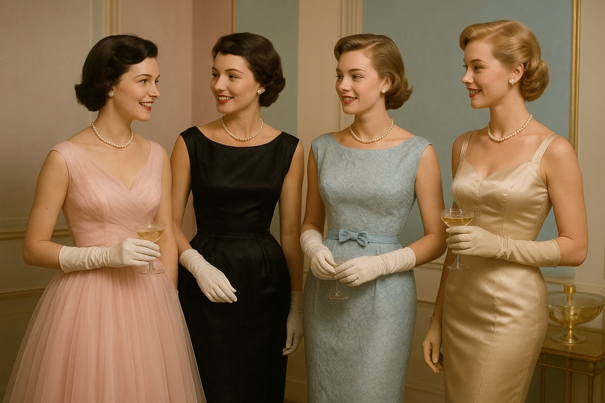 Signature Silhouettes and Fabrics of the 1950s