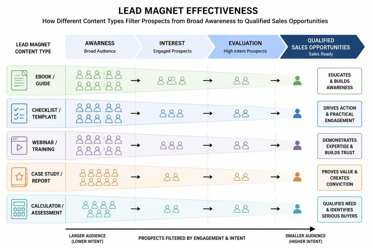 Lead magnet conversion funnel