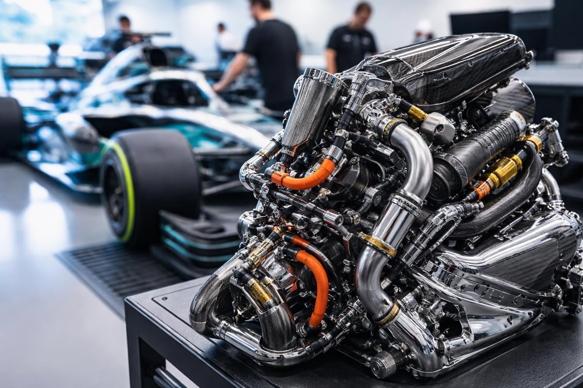 Mercedes F1 car technical details