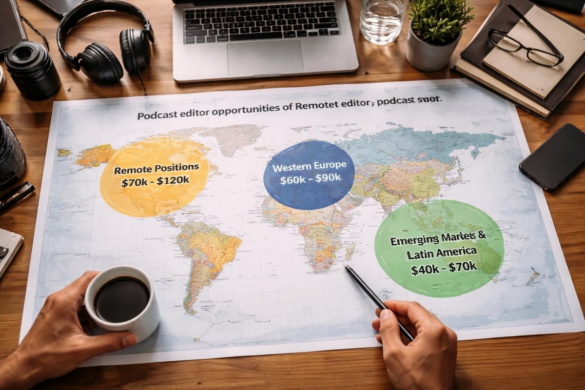 Podcast editor job markets