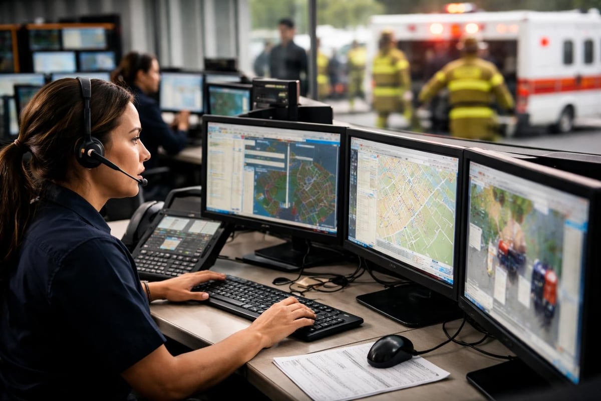 Emergency dispatch technology workflow