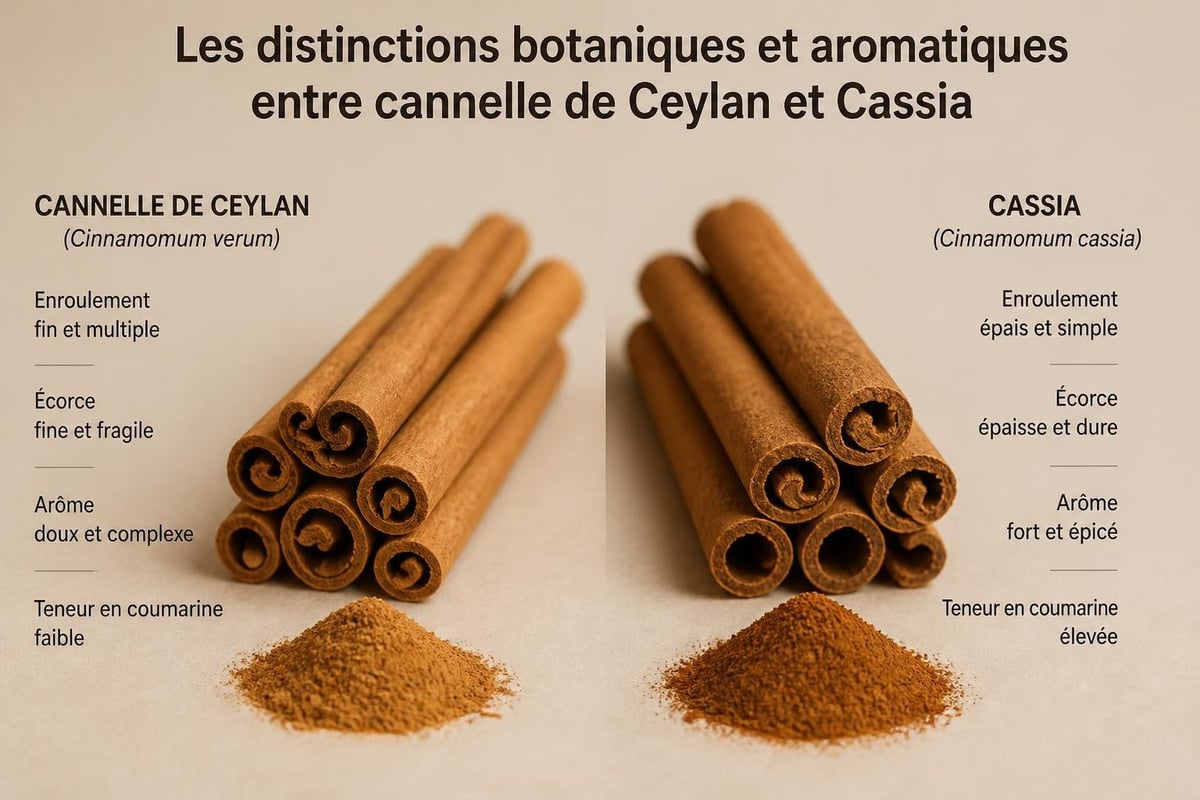 Différences entre cannelle de Ceylan et Cassia