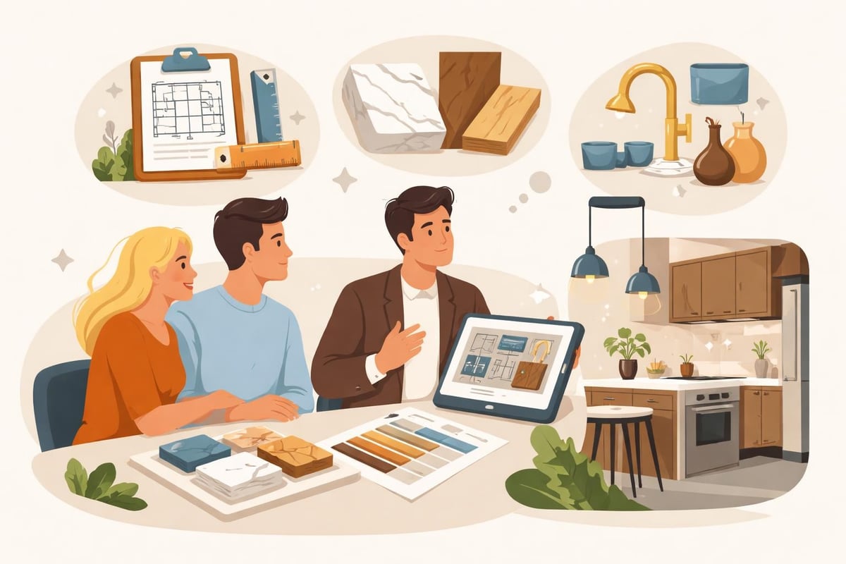 Luxusküchen-Planungskonzept