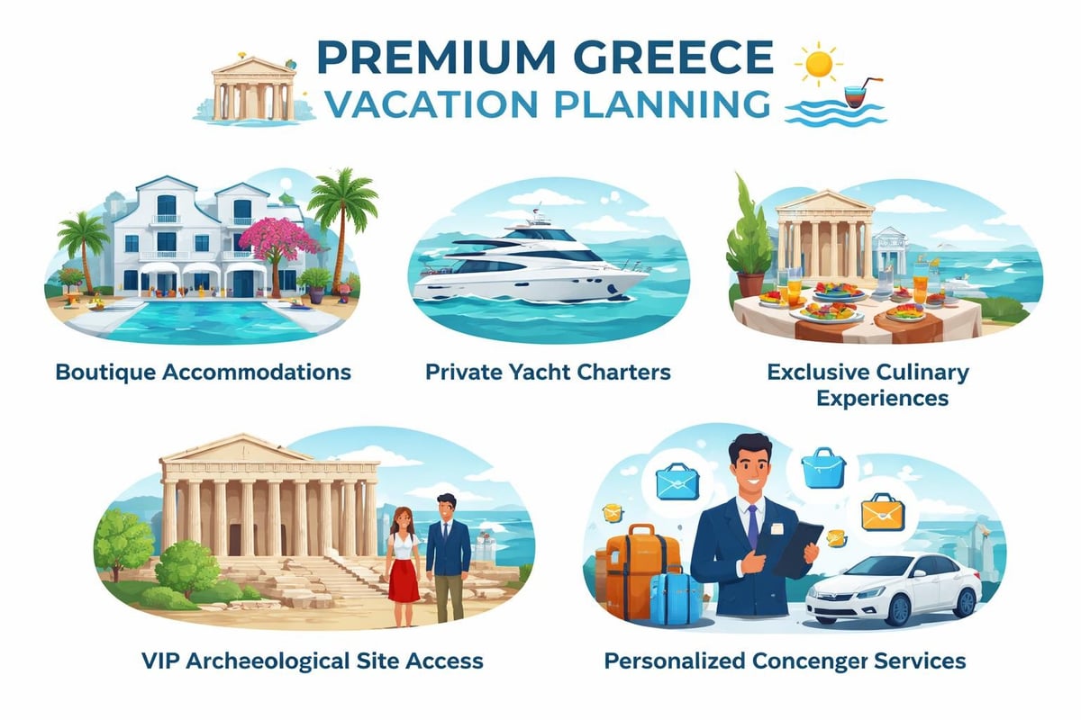 Luxury travel planning categories