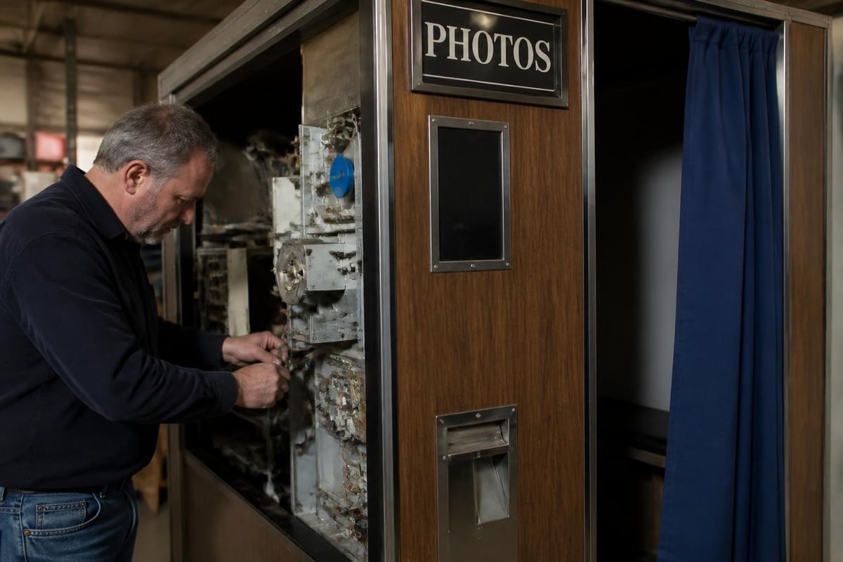 Vintage photo booth restoration checklist
