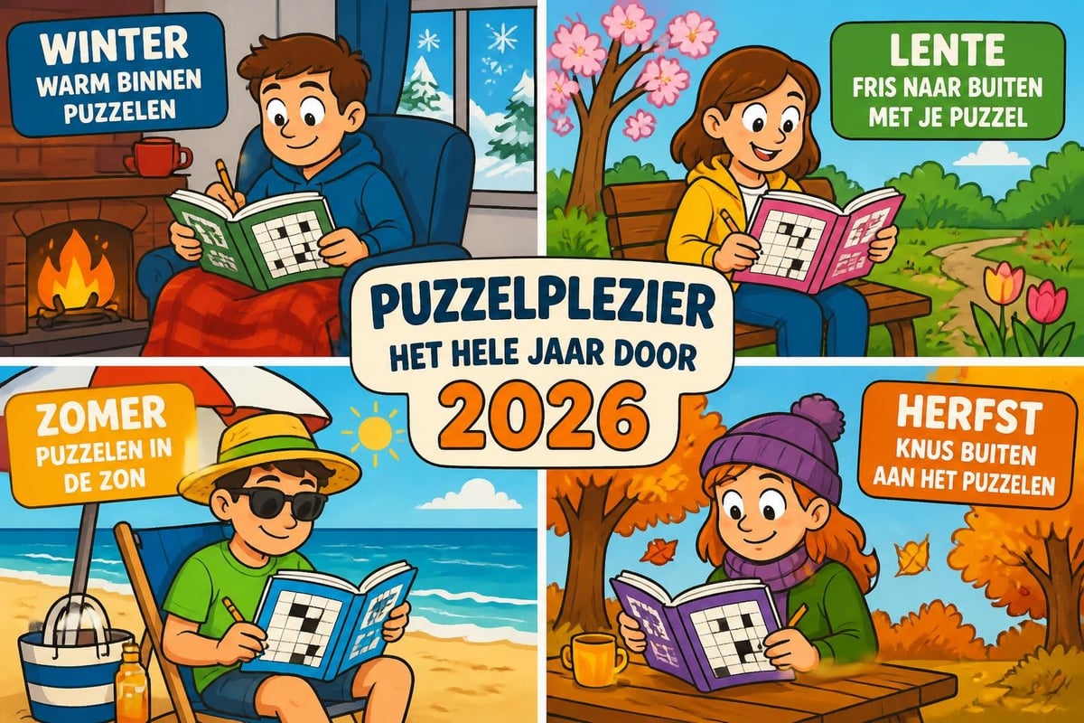 Year-round use of puzzle books