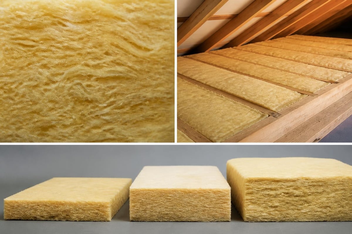 Glasswool insulation thermal performance