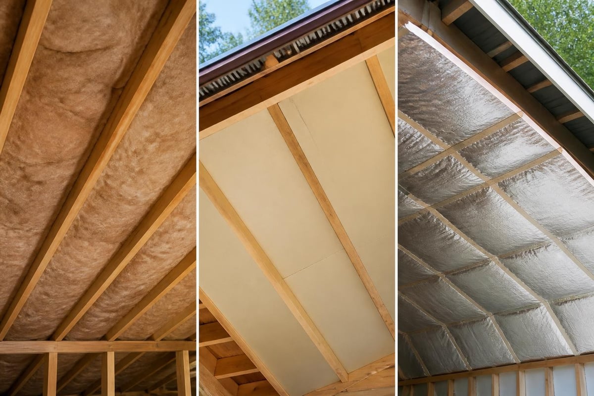 Roof insulation installation methods