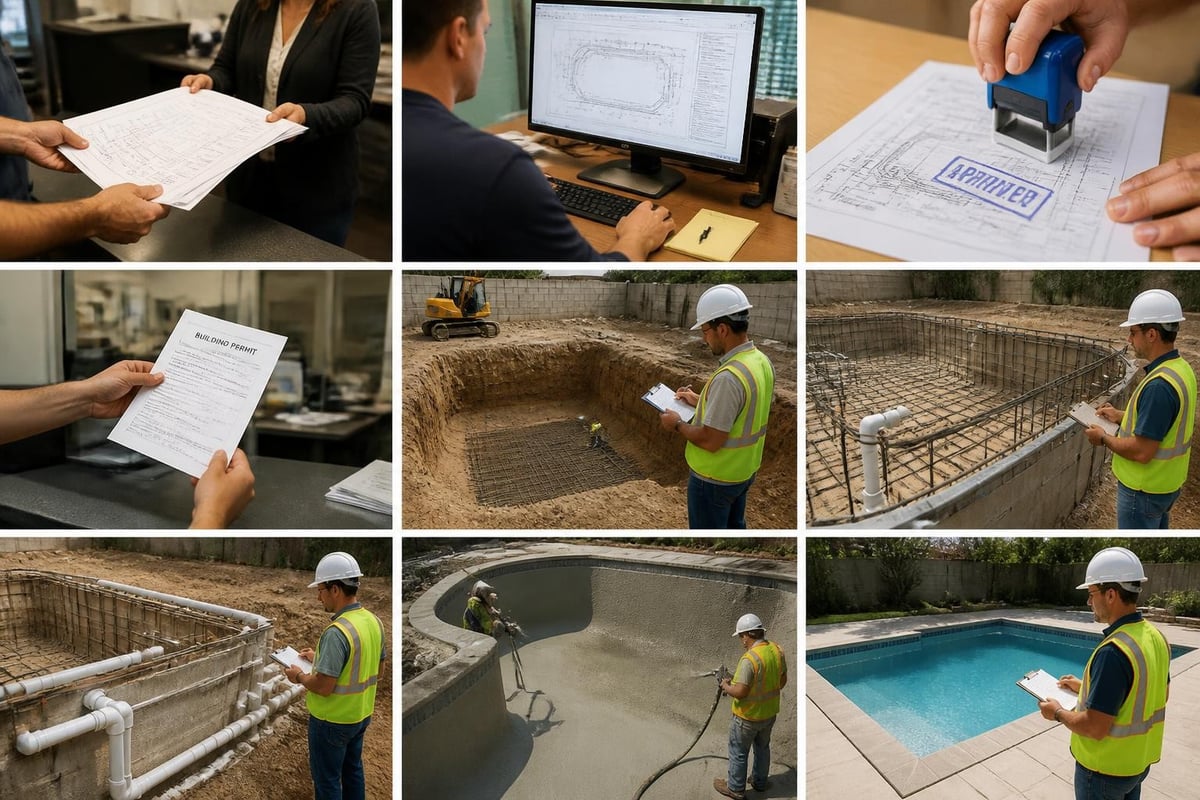 Pool permit approval process