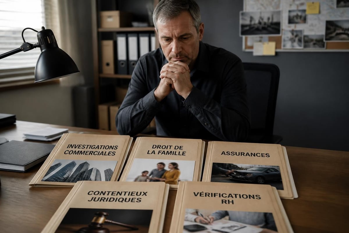 Domaines d'intervention détective privé