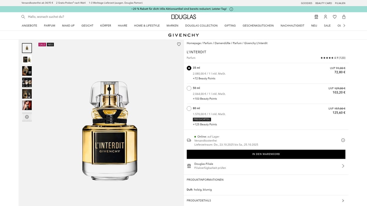 7 Parfum Neuheiten 2025, Die Du Nicht Verpassen Solltest - Givenchy L’Interdit Parfum (2025 Edition)