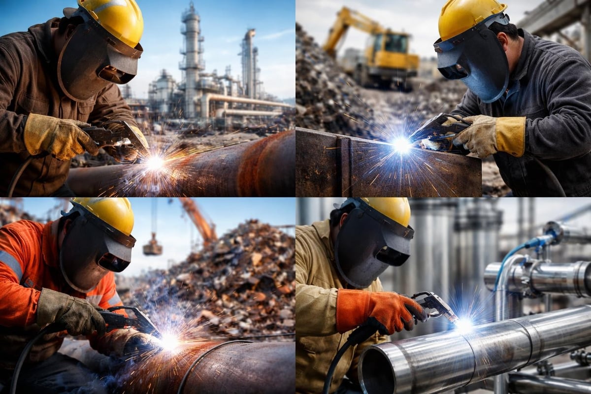 Industrial welding processes comparison