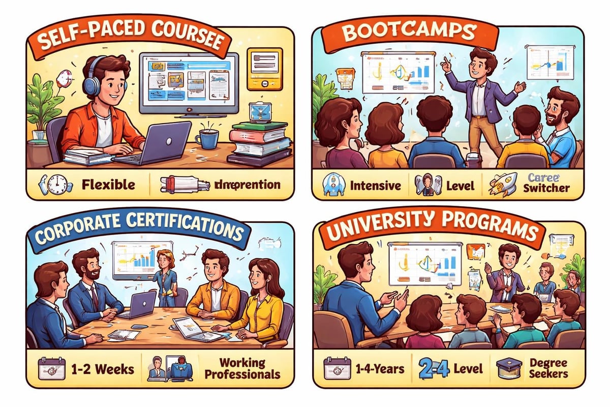 AI course format comparison