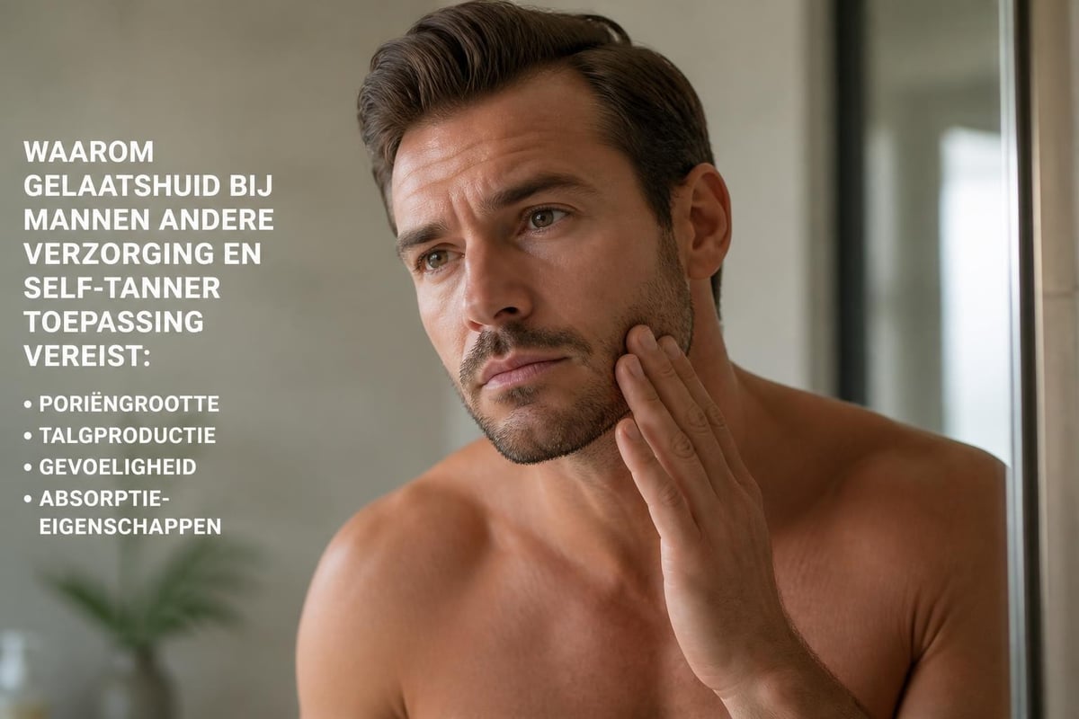 Vergelijking gezichtshuid eigenschappen versus lichaamshuid bij mannen