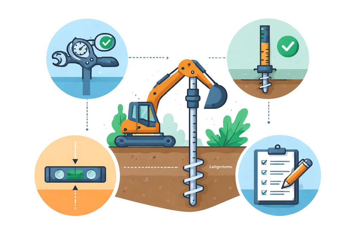 Helical pile installation quality control