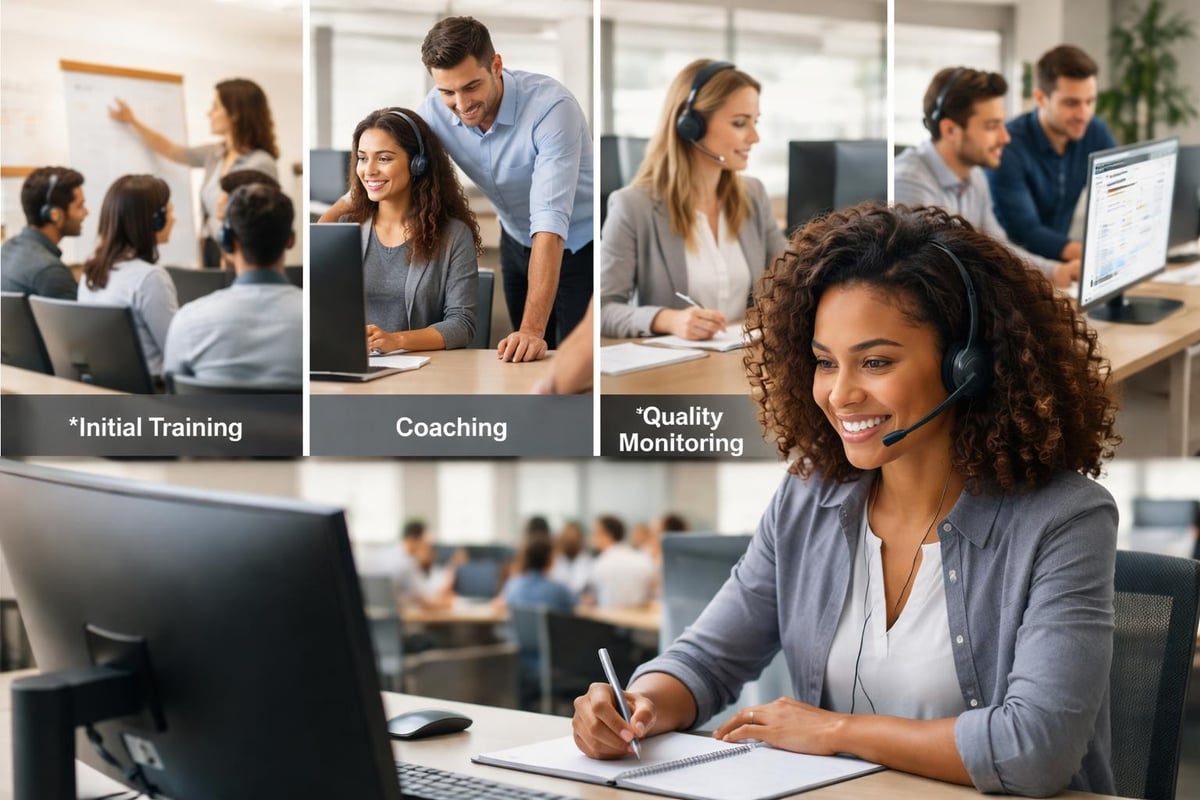 Customer service training workflow