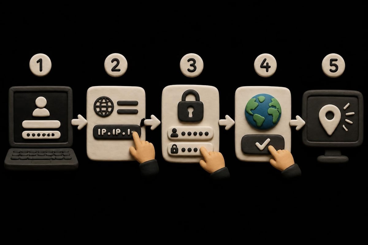 SOCKS5 proxy configuration process