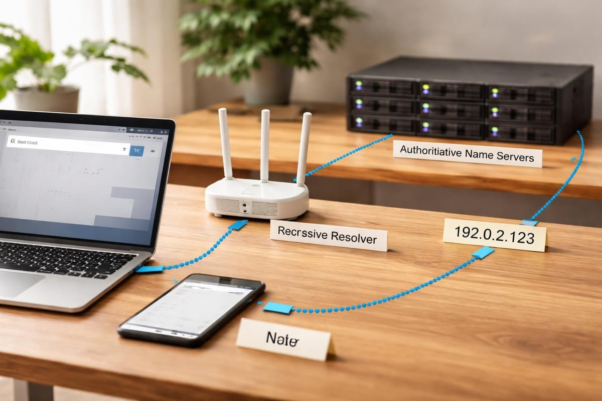 DNS resolution process