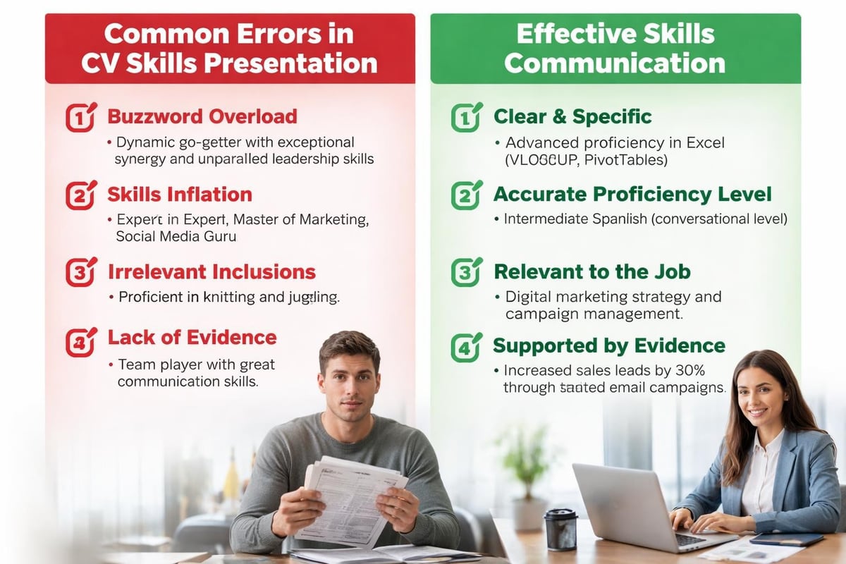 CV skills mistakes illustration