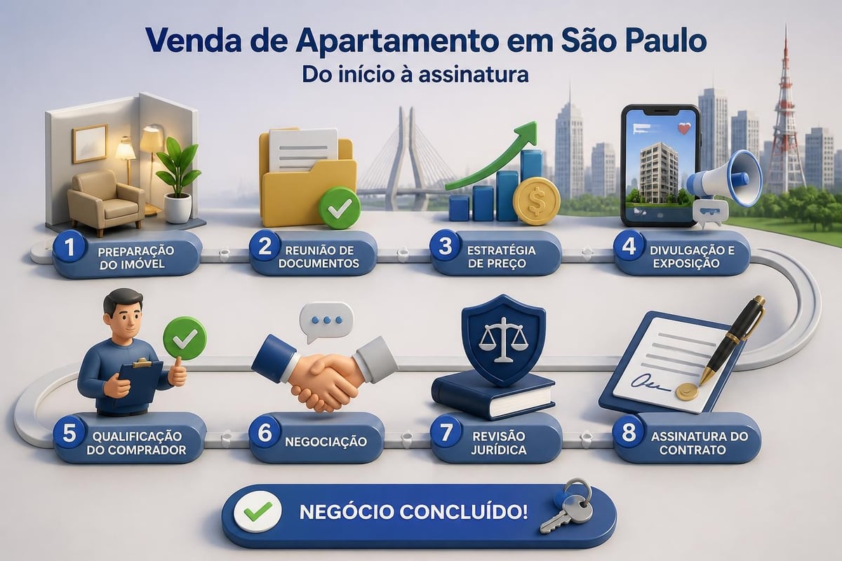 Fluxo de venda de apartamento