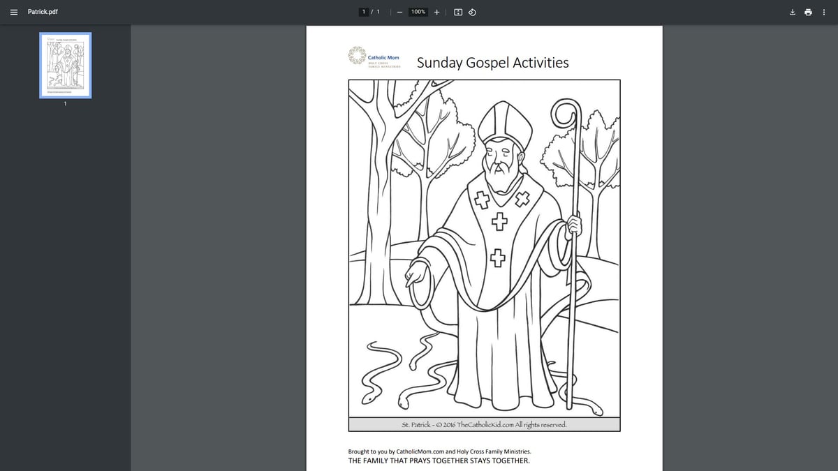 10 Inspiring Catholic Coloring Pages for Kids in 2026 - St. Patrick Coloring Page – CatholicMom.com