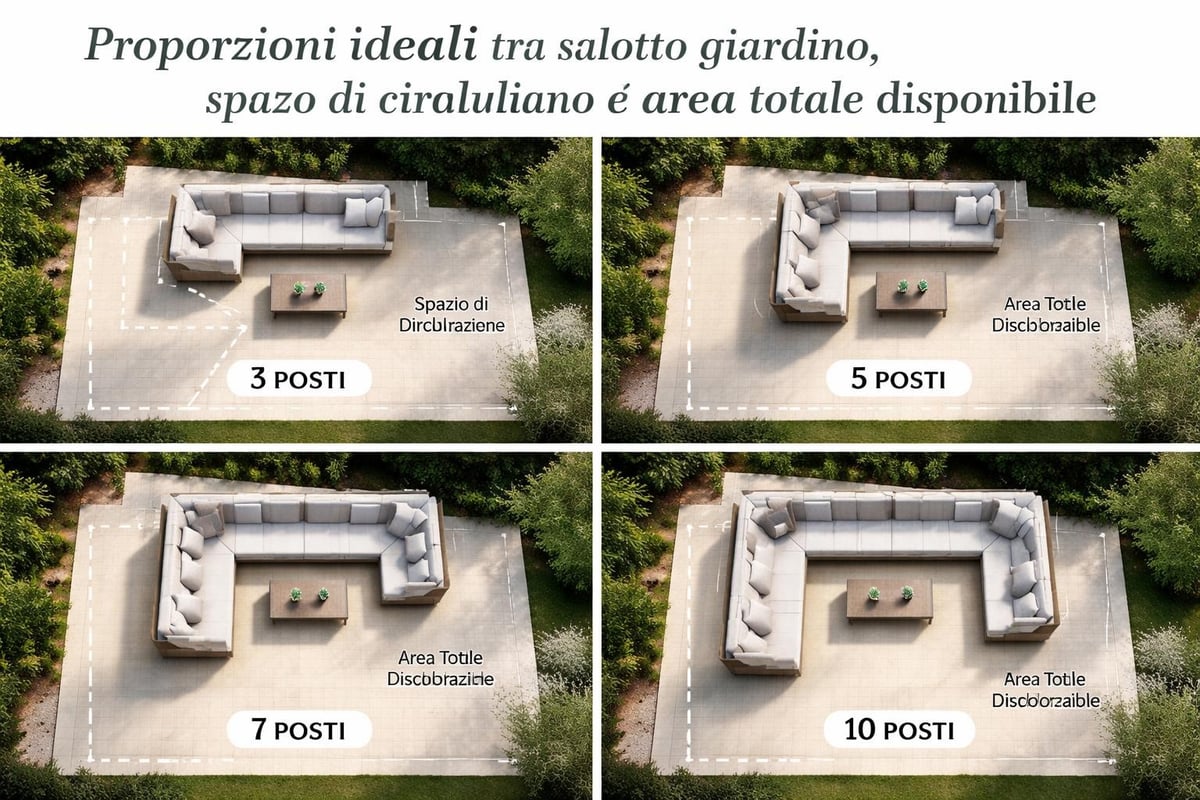 Guida alle misure salotto angolare