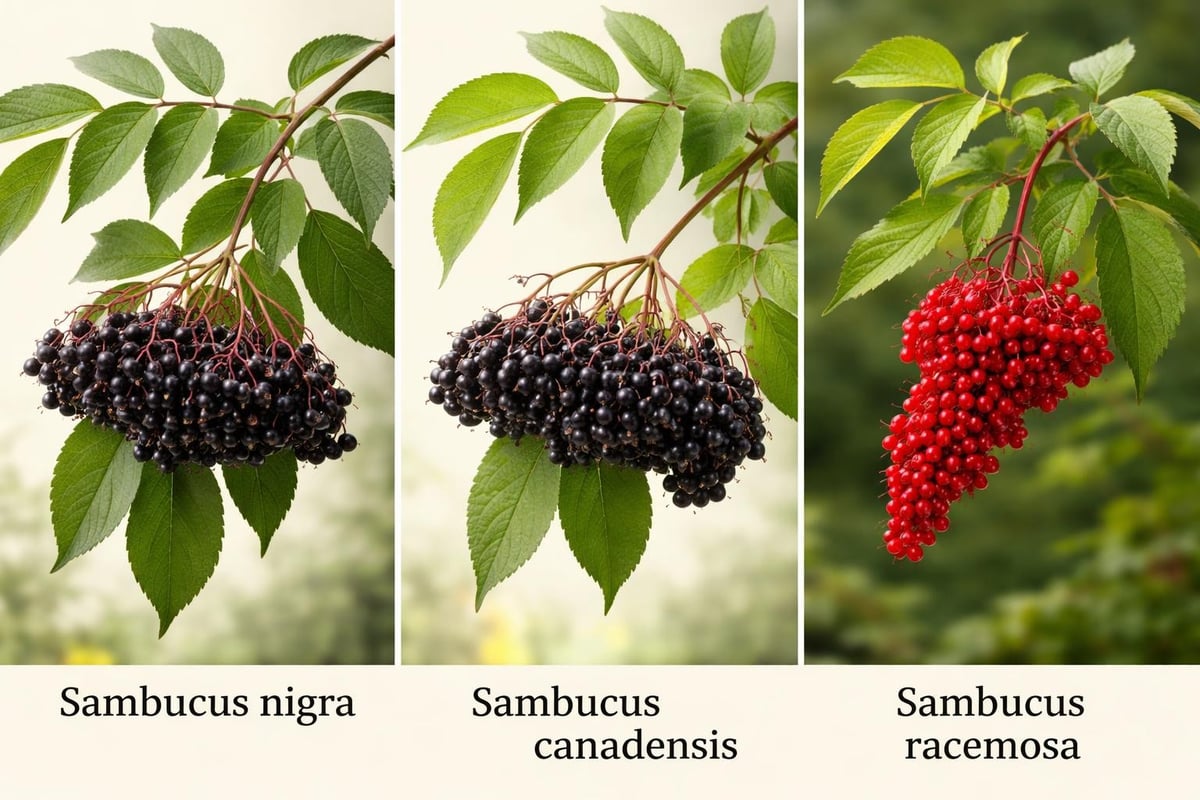 Identification des différentes espèces de sureau