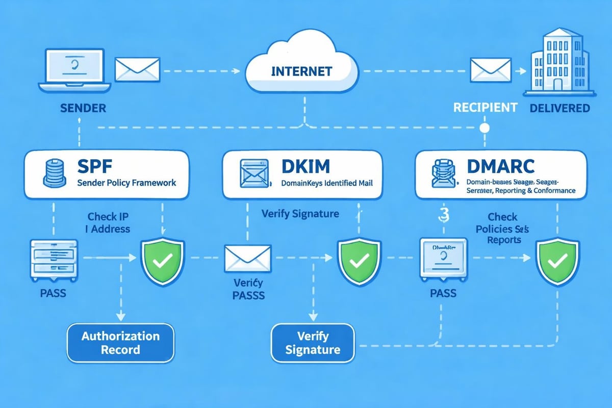 Email authentication workflow