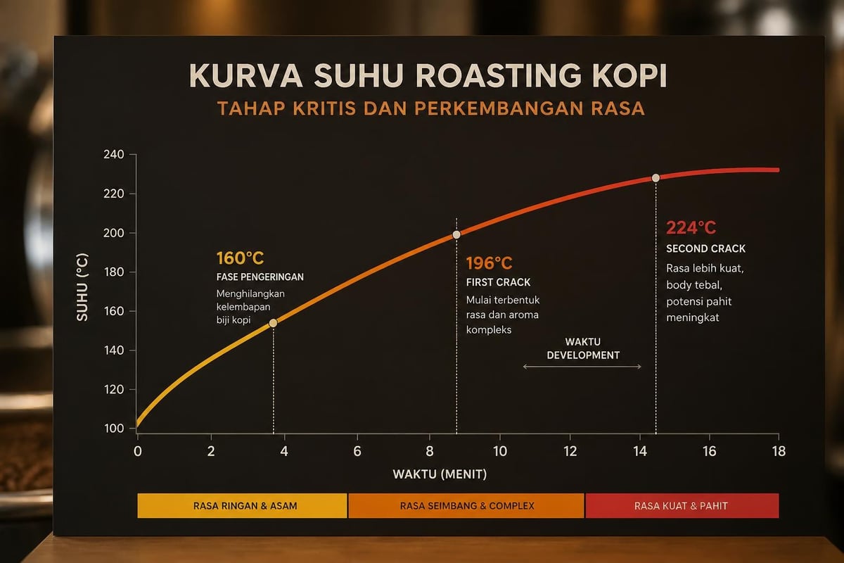 Skema kontrol suhu dalam proses roasting kopi