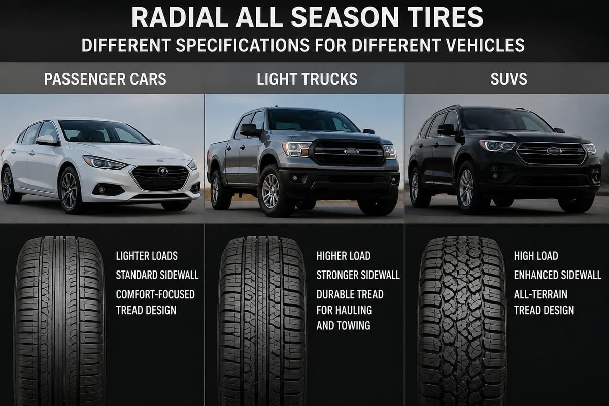 Vehicle-specific tire requirements
