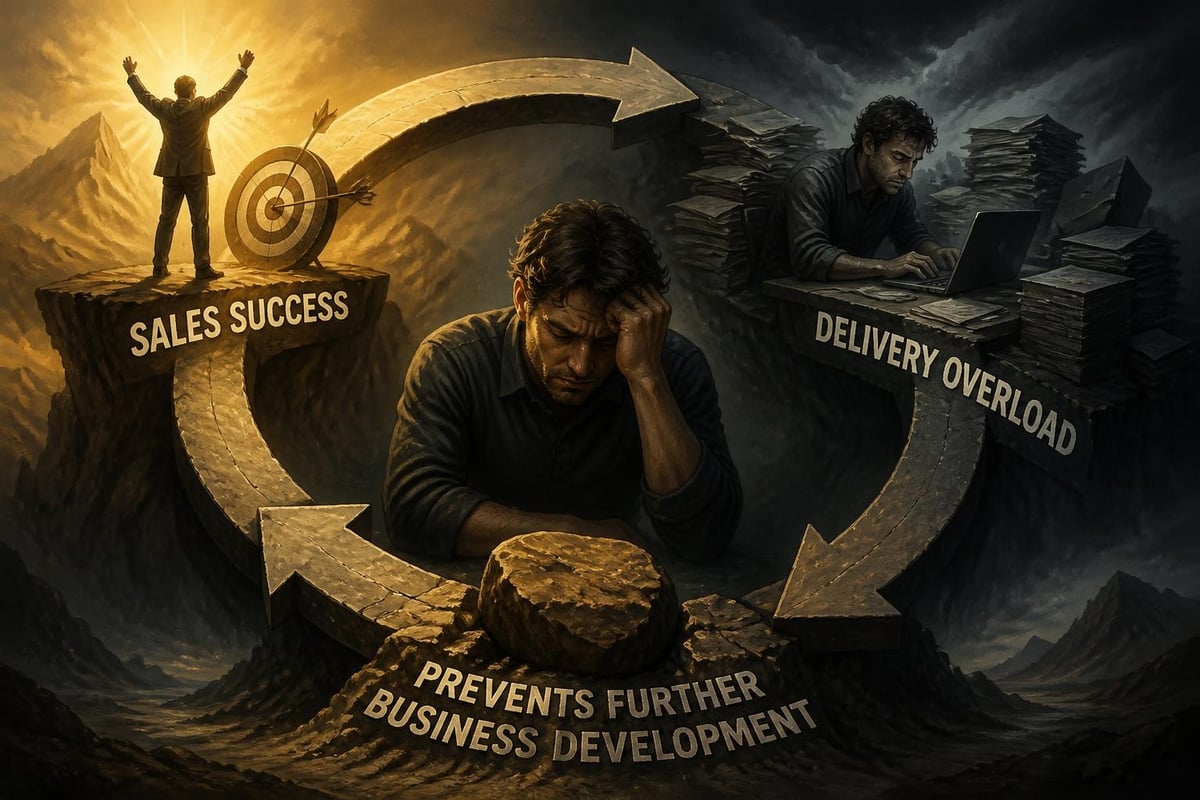 Founder bottleneck diagram