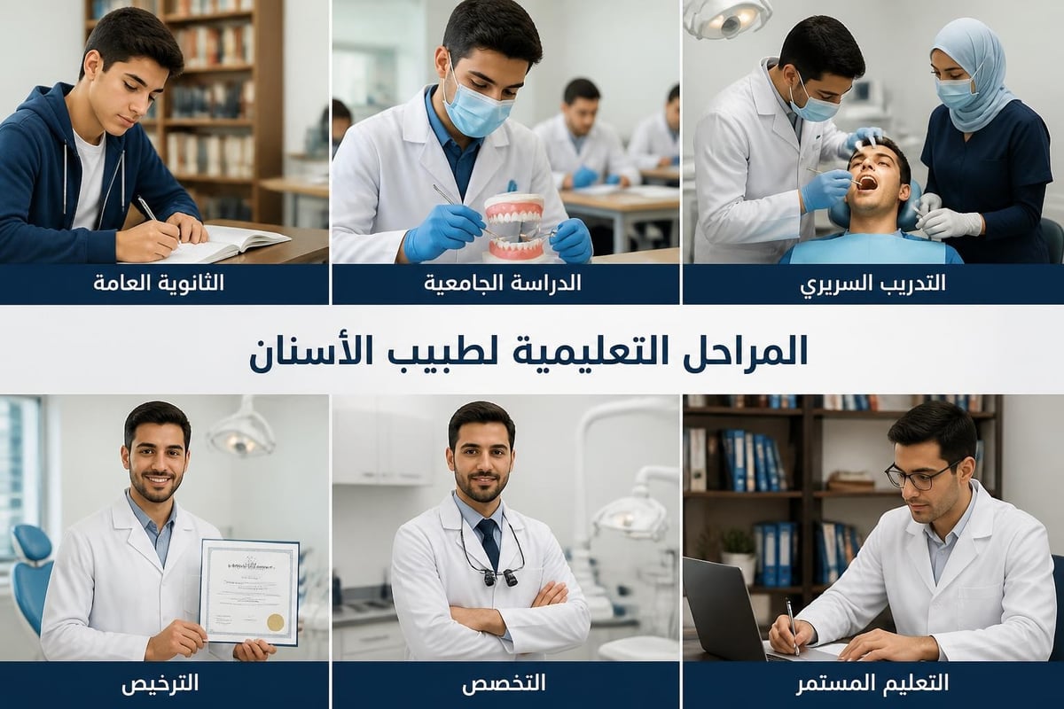 طبيب الأسنان: الدليل الشامل لدوره ومسؤولياته المسار التعليمي لطبيب الأسنان