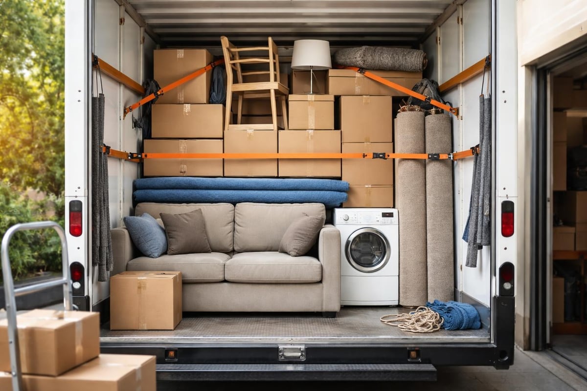 Chargement sécurisé d'un camion