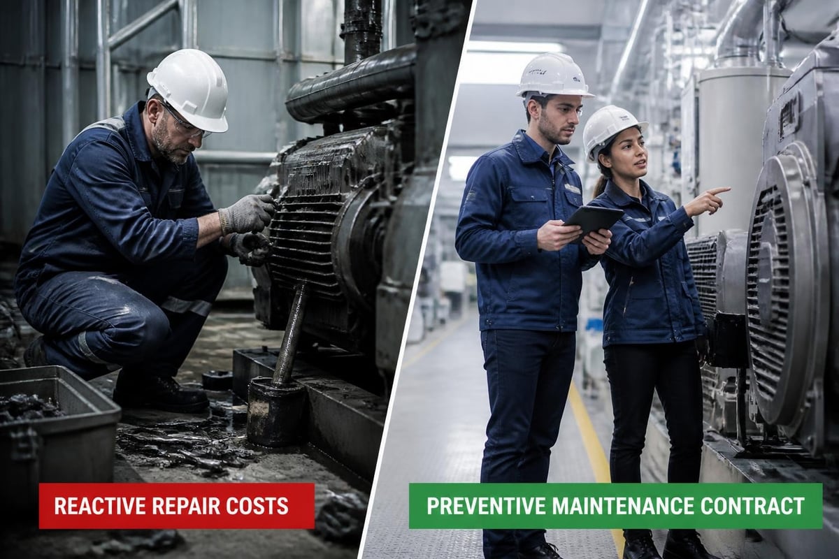 Equipment service contract benefits