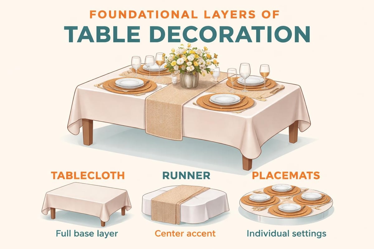Table decoration layers