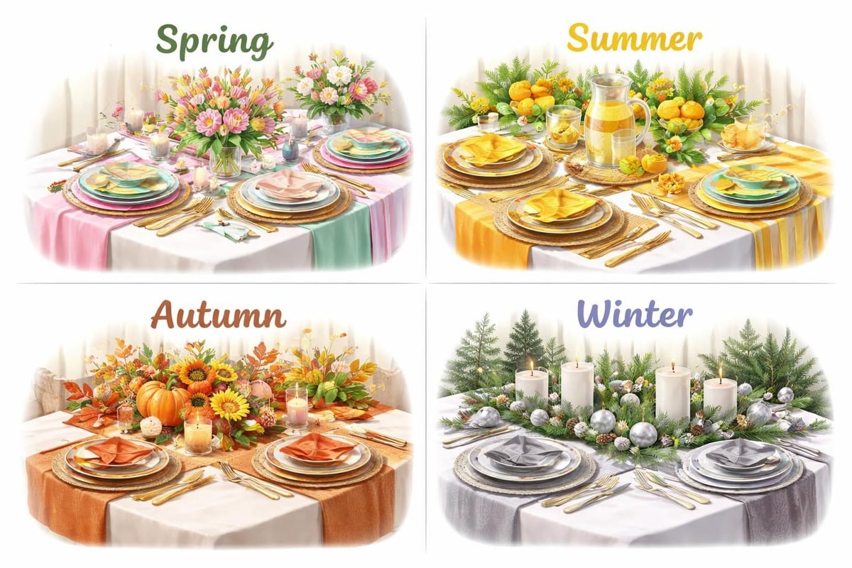 Seasonal table decoration concepts