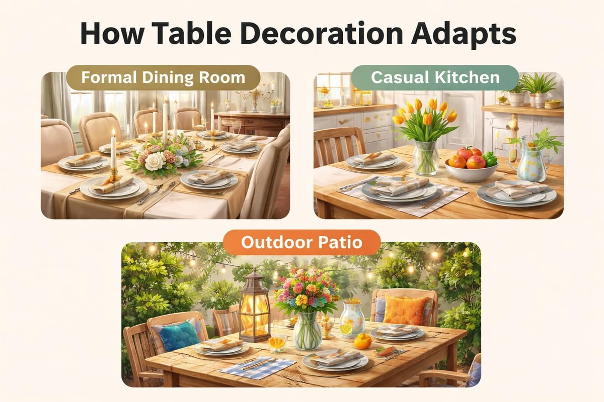 Table decoration across settings