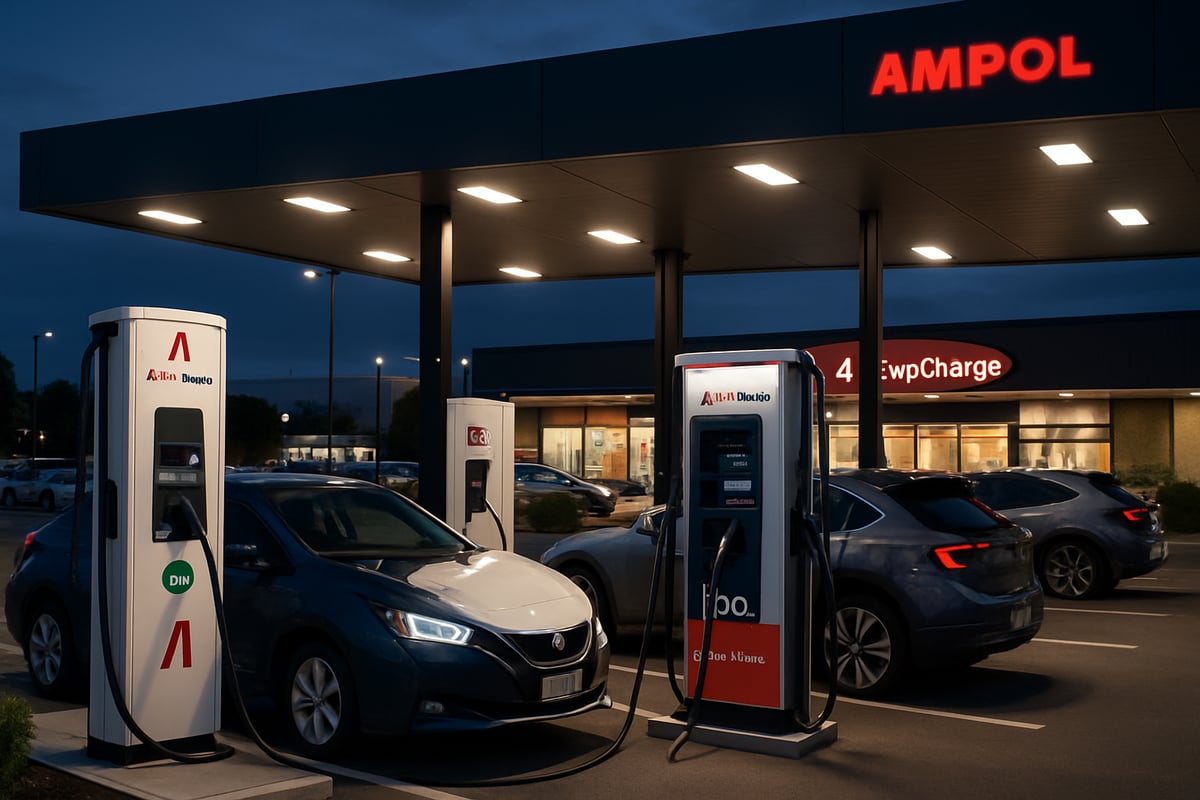 Finding and Using Ampol EV Charging Stations