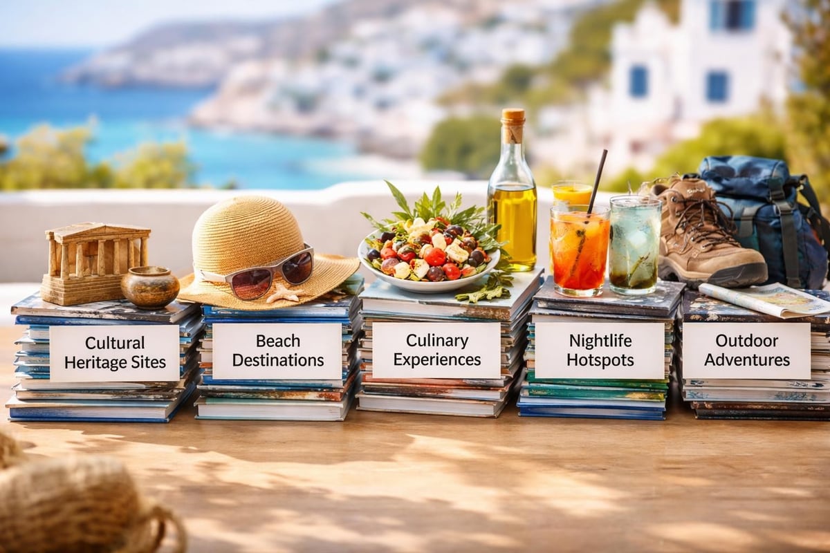 Cyclades island categories