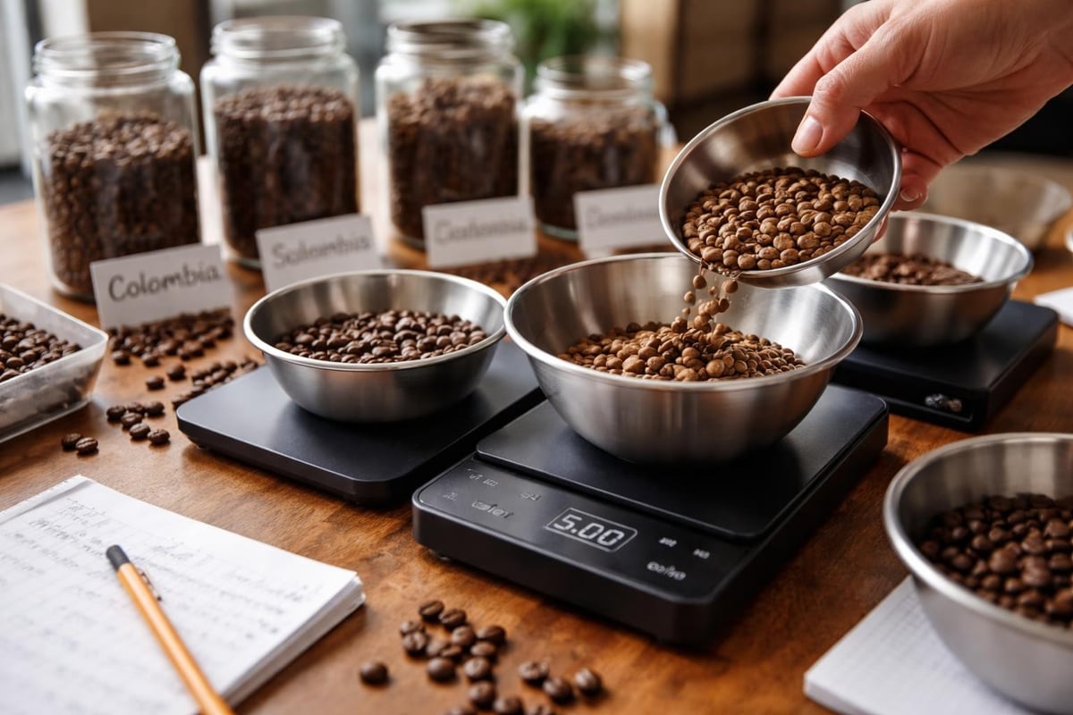 Coffee blending precision