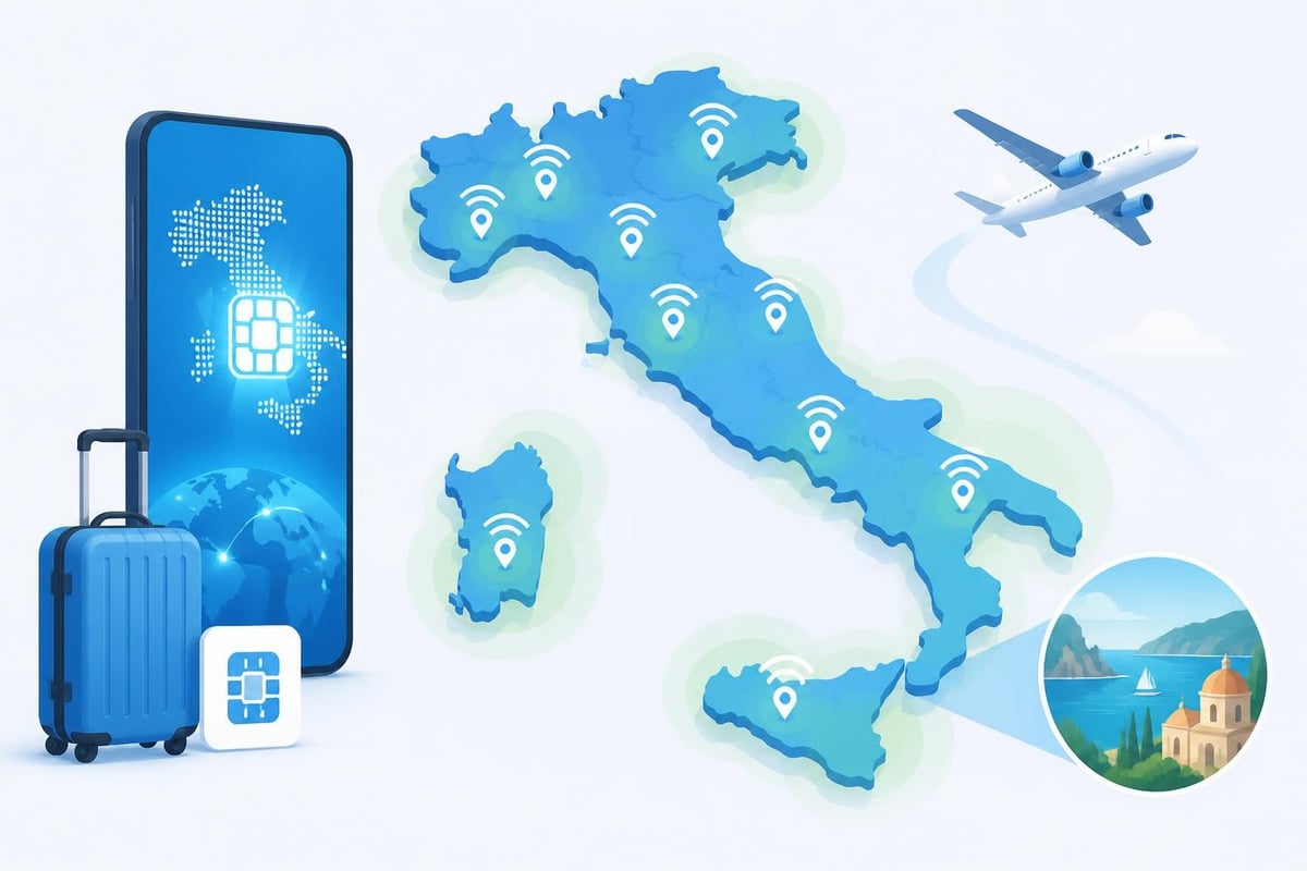 Italy eSIM coverage map