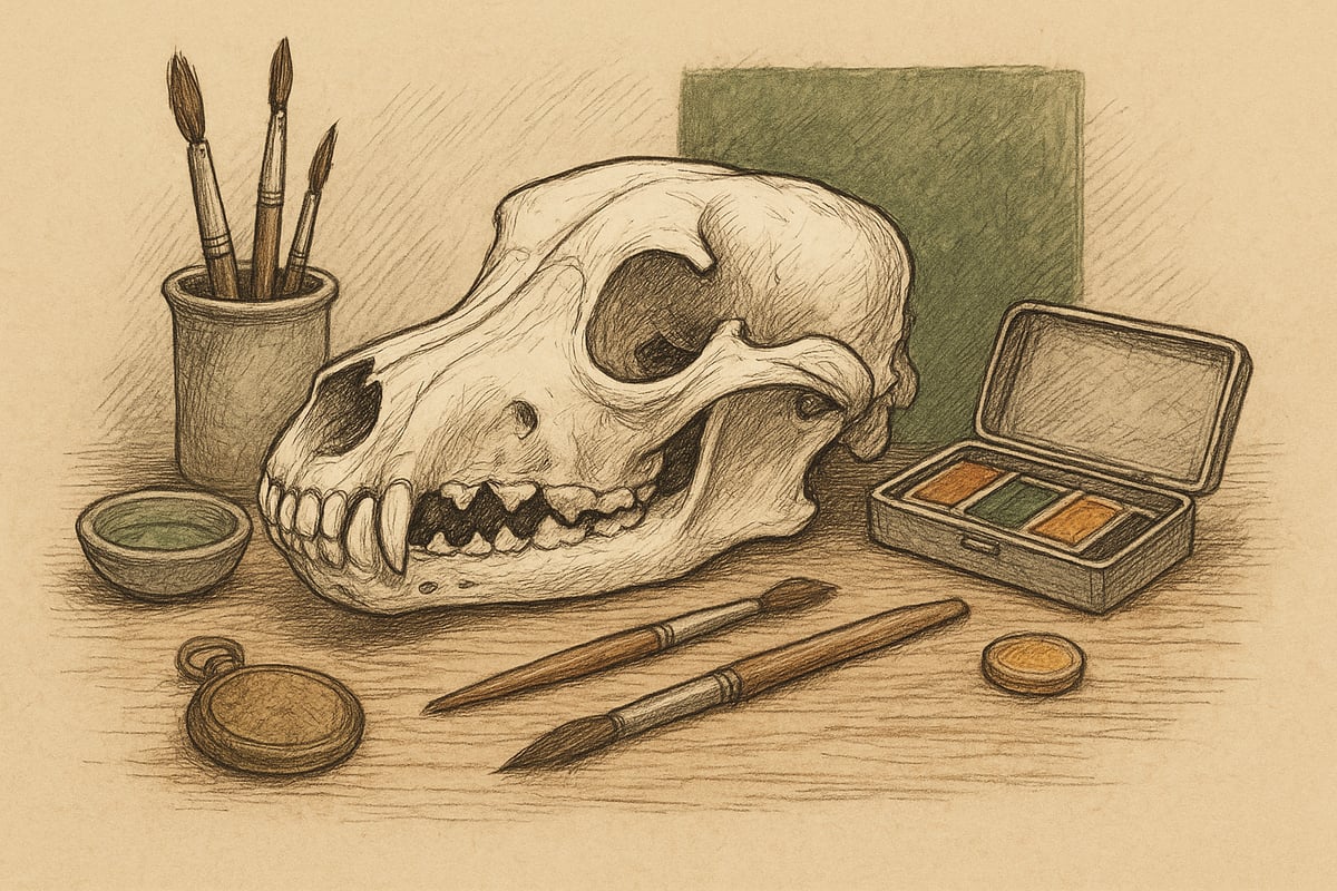 Dog Skulls as Decoration, Art and Collectibles