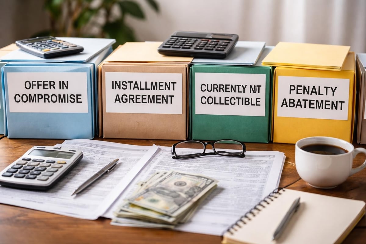 Tax resolution options comparison