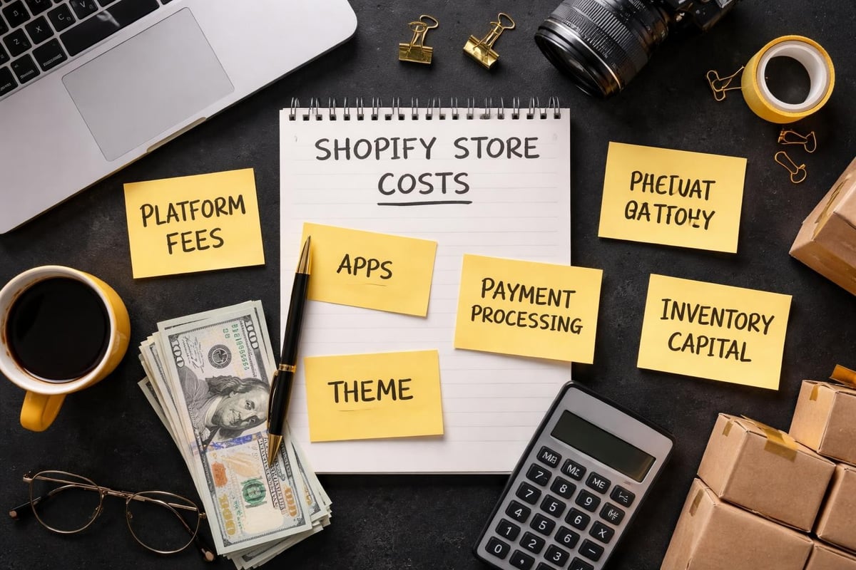 Shopify store cost breakdown