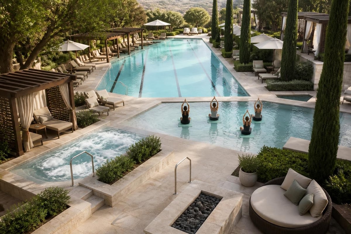 Wellness pool programming zones