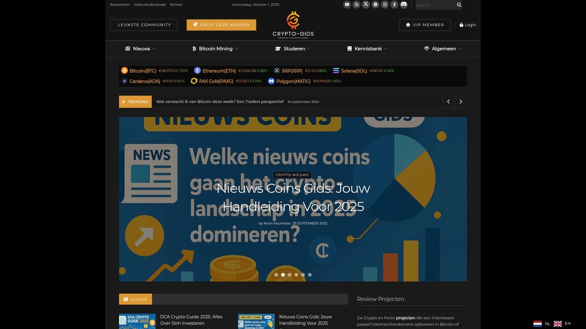 Crypto Nieuws Ripple Guide 2025: Alles Wat Je Moet Weten - Crypto-Gids.nl: Jouw bron voor Ripple nieuws & educatie